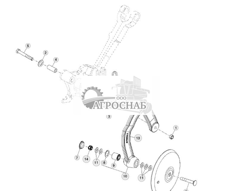 УЗЕЛ ЗАДЕЛОЧНОГО КОЛЕСА И РЫЧАГА (SFP) (ПОКАЗАНА ПРАВАЯ СТОРОНА) - ST512564 194.jpg